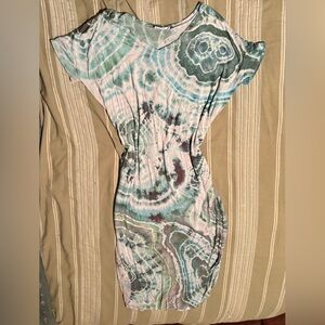 Zenana tie dye maxi dress with pockets size XL